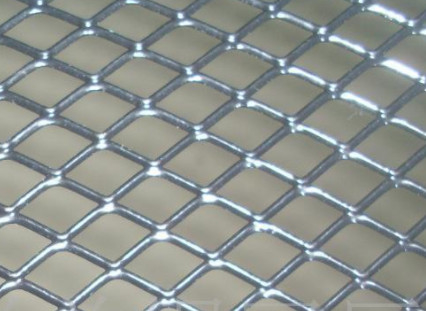 Stamping Aluminum Expanded Metal Mesh Durable Customized Color With Big Hole